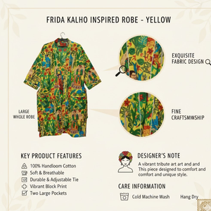 ชุดกิโมโนผ้าฝ้ายลายดอกไม้สีเขียวเซจ |   ชุดคลุมอาบน้ำแขนยาวคอวีพร้อมกระเป๋า |   ชุดนอนผู้หญิงแบบมีเชือกผูกสวมใส่สบาย - Product Image 4