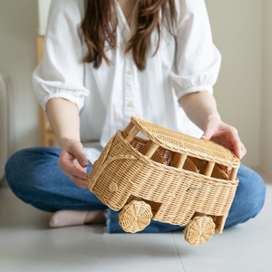 Helicóptero de Juguete de Mimbre Hecho a Mano, Vehículo Ecológico, Juego de Juguete para Niños, Diseño Tropical para Bebés y Niños - Product Image 5