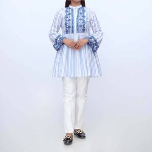 เสื้อเชิ้ตผ้าแจ็คการ์ด Doriya 1ชิ้น PW3149ประดับประดาด้วย XS ขนาดสง่างามและมีสไตล์ - Product Image 3