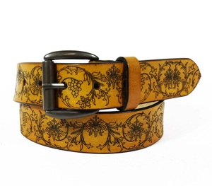 Nouvelle Arrivée Tendance Ceinture Unisexe en Cuir Véritable Style Décontracté Boucle en Alliage Durable Faite sur Mesure pour Détaillants Motif Uni - Product Image 5