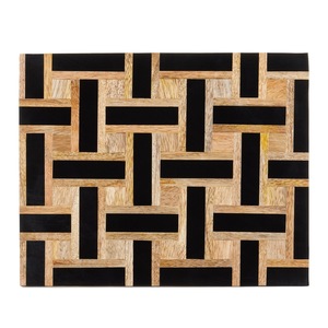 Boîte à Bijoux Décorative Rectangulaire en Bois Naturel Brun Noir, Organisateur de Bijoux, Boîte de Rangement pour la Maison, le Bureau, Thanksgiving - Product Image 4
