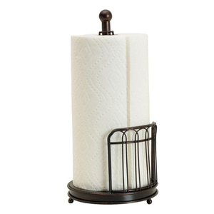 Finest Quality Stainless Steel Paper <b>Towel</b> <b>Holder</b> Countertop Standing Tissue Dispenser Stylish <b>Kitchen</b> Accessories - Product Image 4