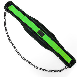Cinturón de Gimnasio Unisex de Neopreno de 10 mm en Color Negro y Verde con Protección Profesional para Ejercicios de Fitness - Product Image 3