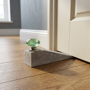 <b>Beads</b> <b>Art</b> Contemporary Wood Door Catch with Green Crystal Bubble Design Adjustable for Kitchen Furniture Handles - Product Image 3