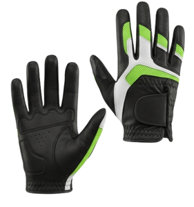 Gants de golf en cuir véritable de qualité supérieure, à doigts complets, antidérapants, respirants, anti-humidité, avec fermeture auto-agrippante, unisexe, pour le sport - Product Image 2