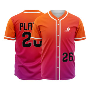 Maillot de baseball entièrement sublimé en gros, personnalisable avec logo, nom et numéro, respirant, séchage rapide, uniforme en polyester - Product Image 1