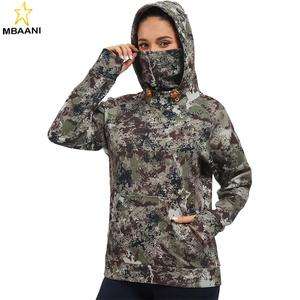 Sweat-shirt polaire pour femme avec cache-cou, résistant à l'eau, idéal pour la pêche et la randonnée - Product Image 1