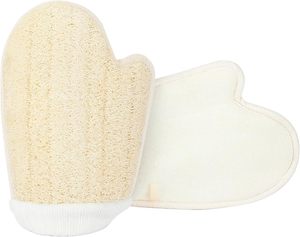 Natural Plant Loofah Exfoliating <b>Bath</b> Gloves For Gentle Deep Cleansing And Sustainable Skincare - Product Image 6