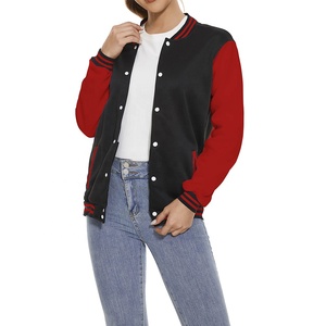 Veste varsity en peau de mouton véritable pour femmes, vente en gros, manches longues, légère, hiver, séchage rapide, coupe-vent, respirante, taille XL - Product Image 2