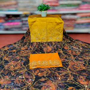 Nuevo conjunto de Fransawi Dirac de secuencia somalí con estampado floral y cuentas de tubo Una mezcla perfecta de tradición y elegancia - Product Image 3