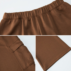 Newest Winter High Waist Super Elastic Wide Leg Cargo Pockets Sweatpants Fitness Running <b>Yoga</b> Wear Straight <b>Pants</b> for Women - Product Image 5
