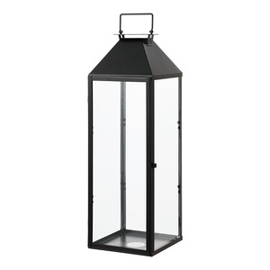 Elegant Style High Quality Black Nickel Metal & Glass <b>Lantern</b> Home Christmas Easter Wedding Decorative Handmade <b>Lanterns</b> - Product Image 2