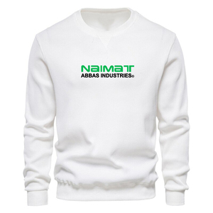 Contrast Stitch Details Crewneck Sweatshirt Men Solid Heavy Weight Fleece Outerwear Casual Sportswear Top Bundle - Product Image 3