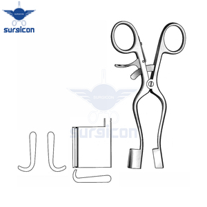 Retractor Autoretráctil Weitlaner de 14 cm (5½ Pulgadas) y 18 mm, Acero Inoxidable, Reutilizable, Instrumento Médico Quirúrgico - Product Image 3
