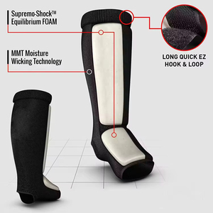 Professional Martial Arts Shin Guards Adjustable <b>Foot</b> <b>Protection</b> for Combat Training Custom Made Muay Thai Shin <b>Protection</b> - Product Image 6