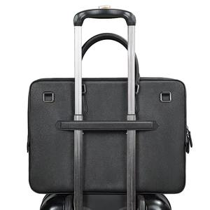 Porte-documents léger en cuir véritable noir pour hommes, sacoche pour ordinateur portable de 15 pouces, sacoche de travail, mallette de voyage, bureau - Product Image 4