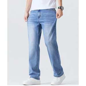Nouveau jean slim droit taille mi-haute coloré pour homme, design personnalisé, en denim, à prix abordable et de haute qualité - Product Image 3