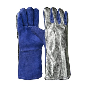 Gants de soudure en cuir de vachette de qualité supérieure, résistants à l'abrasion, pour travaux lourds, protection personnelle, gants de barbecue - Product Image 3