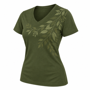 Ropa elegante para el día a día con tela de calidad y un acabado impecable, diseñada para mujeres versátiles, camisetas con cuello en V y calidad duradera. - Product Image 3