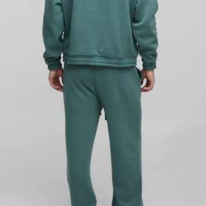 Ensemble de survêtement baggy évasé et empilé pour homme, comprenant un sweat à capuche et un pantalon de jogging, personnalisable par le fabricant - Product Image 3