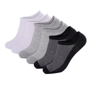 Men's Breathable Knitted Ankle <b>Socks</b> Solid Color Thin Cotton Spandex Low Cut Daily Wear Summer <b>Socks</b> 5 Pairs - Product Image 2