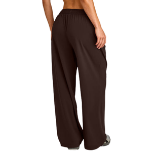 Women Straight Leg <b>Trousers</b> Comfortable Stretch Pants Casual High Waist Bottoms Stylish Everyday Apparel Custom Wholesale - Product Image 2