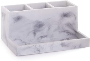 Natural Marble Storage Organizer Box Multi Slot <b>Holder</b> for Jewelry Makeup Cosmetics <b>Perfume</b> and Small Accessories - Product Image 2