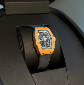 Reloj mecánico automático impermeable para hombre, caja de fibra de carbono Candy de 48 mm, correa de tela de lona, reloj de lujo, reloj automático para hombre - Product Image 5