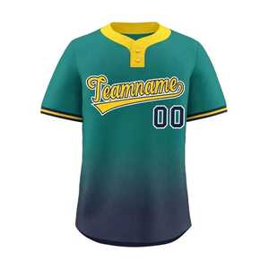 Camiseta de Béisbol Personalizada con Degradado Rojo, Unisex, Manga Corta, Impresión del Nombre del Equipo en la Parte Delantera, Absorbe la Humedad, Secado Rápido, Transpirable, Corte Regular - Product Image 3