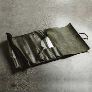 Sac de rangement pour couteaux et ustensiles de table en cuir véritable brun, portable, léger, fait main, professionnel, LKR-0223 - Product Image 6