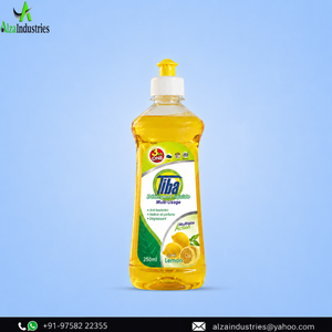 Liquide vaisselle au citron 250 ml |   Dégraissant puissant à forte mousse pour la vaisselle, les ustensiles et les ustensiles de cuisine, nettoyage ménager - Product Image 1