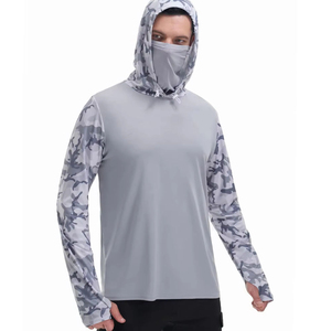 Sudadera con Capucha de Pesca Unisex de Manga Larga, Transpirable e Impermeable con Protección UPF 50, Diseño de Logotipo Personalizado, Material 100% Poliéster de Alta Calidad - Product Image 3