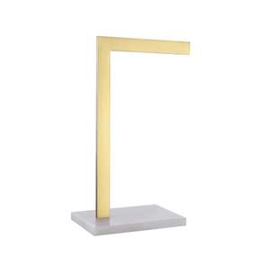 Moderno Soporte de Toallas en Forma de T, Dorado/Plateado, Metálico, para Baño, con Base Resistente - Product Image 1