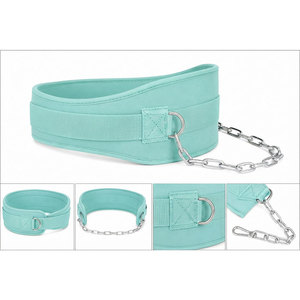 Ceinture de musculation en néoprène Advanced Sports Gear, légère, douce au toucher, rembourrée, réglable, avec chaîne en acier inoxydable - Product Image 4