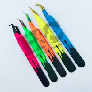 Pinzas de Acero Inoxidable Sostenibles con Logotipo Personalizado, Pinzas para Extensión de Pestañas, Pinzas Personalizables para Pestañas de Visón - Product Image 3