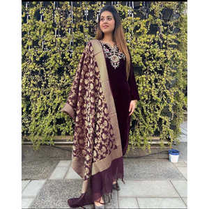 Hermosa ropa de fiesta bordada Top Bottom Dupatta-para vestidos de carrera - Product Image 1