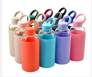Vaso Deportivo de Vidrio con Funda de Silicona Resistente al Calor, Diseño Minimalista, Portátil para Oficina y Hogar, Opción de Regalo - Product Image 3