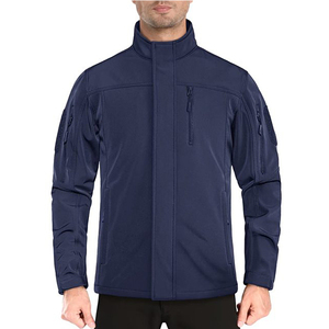 OEM Wholesale Winter Tactical Softshell Windbreak Windproof Waterproof High Quality <b>Plain</b> Dyed <b>Canvas</b> Polyester Men's Jackets - Product Image 2
