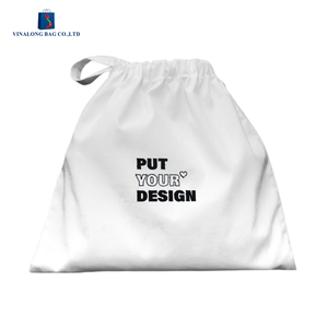 Green Packaging Marketing Cotton Canvas <b>Drawstring</b> <b>Pouch</b> Custom Print For Wedding Gift And Party Favor Packaging - Product Image 4