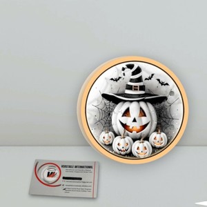 Palette d'outils pour extensions de cils magnétiques en acrylique, personnalisée, de haute qualité, avec motifs citrouille d'Halloween, cœur, cercle, fleur, carré - Product Image 2
