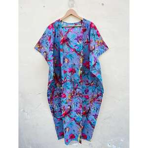 ชุดคลุมอาบน้ำผ้าฝ้ายแท้สำหรับผู้หญิง คิโมโนผ้าฝ้าย 100% ยาวพิเศษ ไซส์ XL เสื้อผ้าสำหรับเทศกาล สไตล์โอเรียนทัล ชุดคลุมชุดว่ายน้ำ - Product Image 3