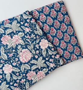 Proveedor de Tela de Algodón Indio Hecha a Mano al por Mayor, Tela Sanganeri con Estampado a Bloque, Material en Bruto para Vestidos, Pedidos al por Mayor - Product Image 4