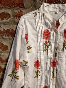 Robe mi-longue en coton indien tissé, imprimée à la main, écologique - Product Image 2