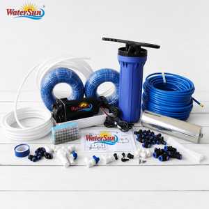 <b>Outdoor</b> Misting System with Pump Filter Hose Digital <b>Timer</b> Fine Mist Nozzles for Garden Cooling Irrigation - Product Image 2