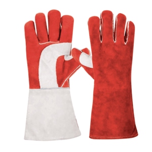Gants de sécurité industriels robustes en cuir de vachette renforcé, longs gants de soudage résistants à la chaleur, protection des mains - Product Image 3