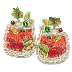 Pendientes colgantes con cuentas bordadas para fiestas de verano, eventos en la playa, regalos, joyería de moda, aros para las orejas de MD HANDICRAFTS - Product Image 1