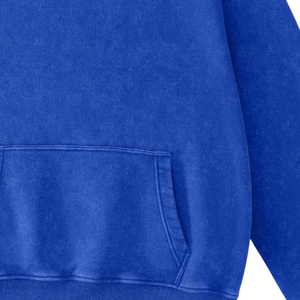<b>Men</b> Blue Regular Fit Heavyweight 100% Cotton Fleece Breathable Streetwear Vintage Custom Logo <b>Plain</b> Pocket Warm Autumn <b>Hoodie</b> - Product Image 6