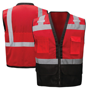 Chaleco de Seguridad de Alta Visibilidad para Trabajo en Carreteras al Aire Libre, Ropa de Trabajo para Hombre, Malla con Logotipo Personalizado, Reflectante, Impermeable, Transpirable - Product Image 4