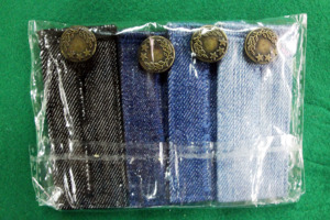 AA0239 Waist Extender Hook |Denim Waist Extender Button for Jeans and Skirt <b>Comfy</b> Metal Buttons Assorted Colors - Product Image 4