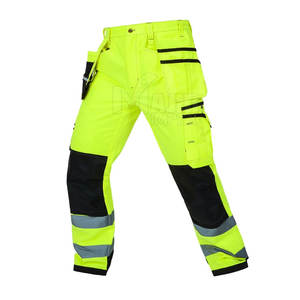 Pantalons de travail pour hommes, robustes, pour la construction, les travaux en plein air, les travaux industriels, vêtements de sécurité durables, pantalons de travail industriels pour hommes - Product Image 4